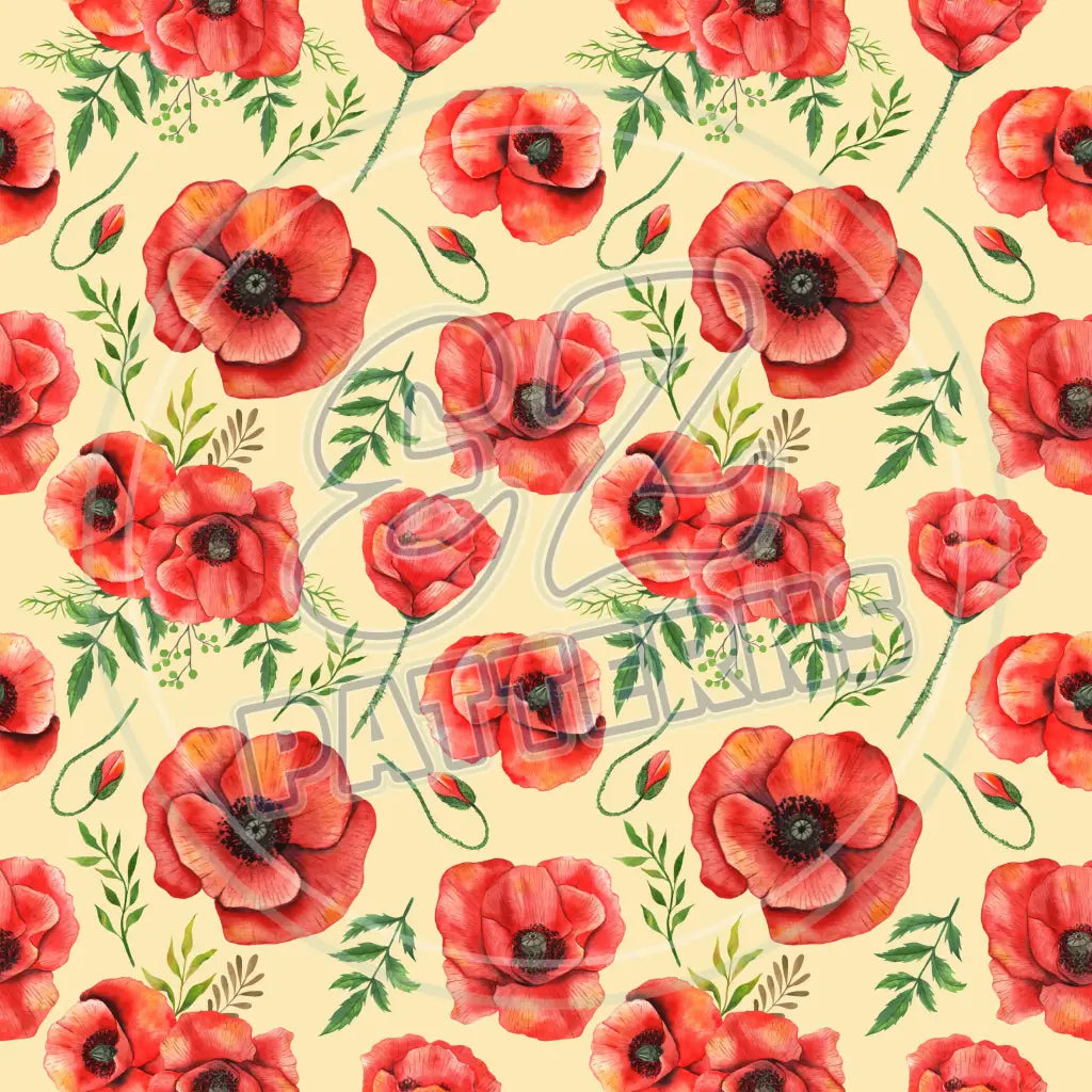 Poppy Meadows 009 Printed Pattern Vinyl