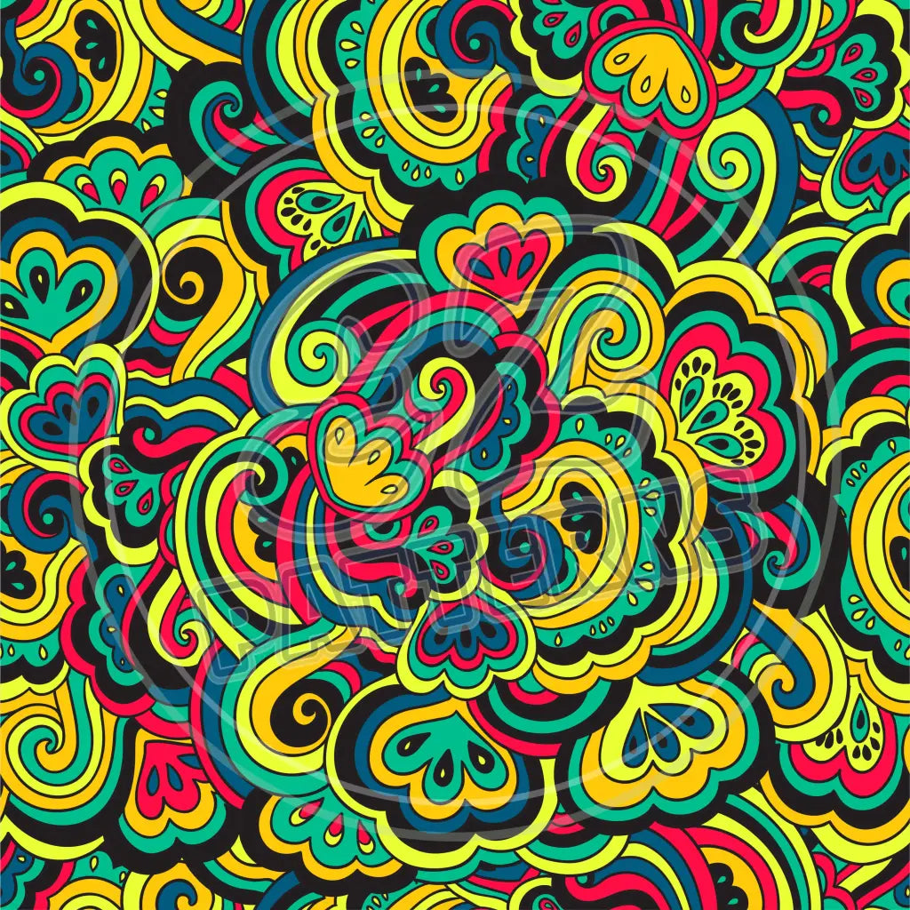 Trippy Psychedelic 006 Printed Pattern Vinyl