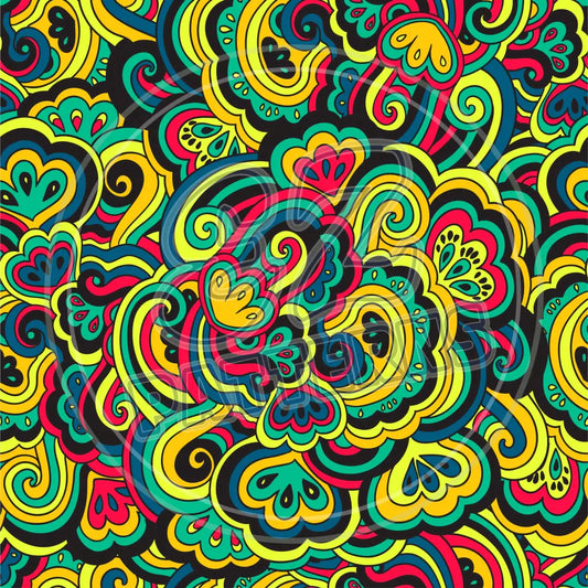 Trippy Psychedelic 006 Printed Pattern Vinyl