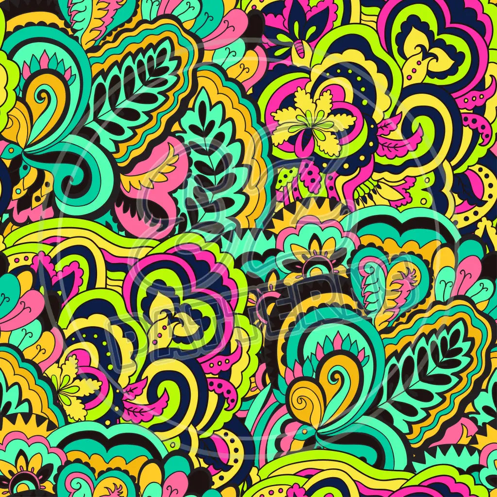 Trippy Psychedelic 010 Printed Pattern Vinyl