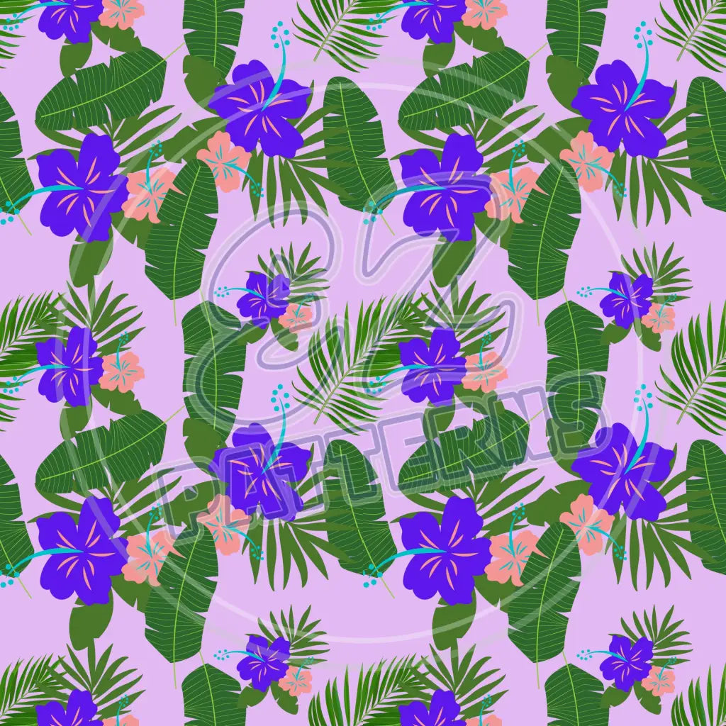 Purple Tropics 011 Printed Pattern Vinyl