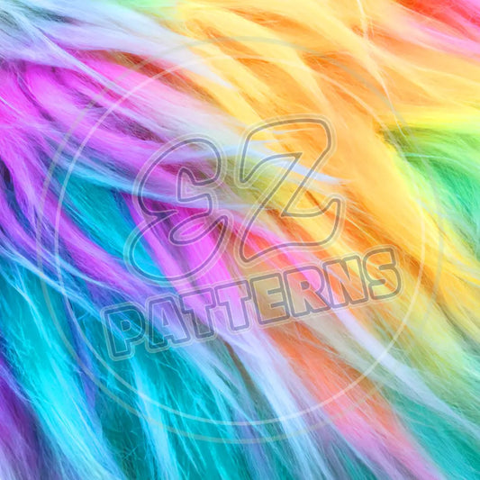 Rainbow Fur 003 Printed Pattern Vinyl