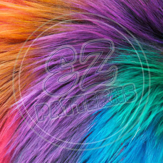 Rainbow Fur 004 Printed Pattern Vinyl