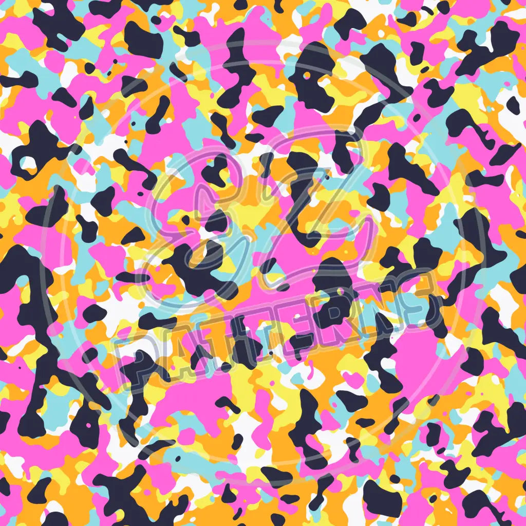 Rave Camo 004 Printed Pattern Vinyl