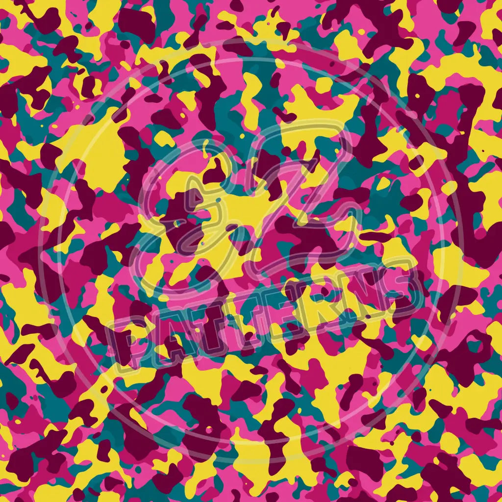 Rave Camo 006 Printed Pattern Vinyl