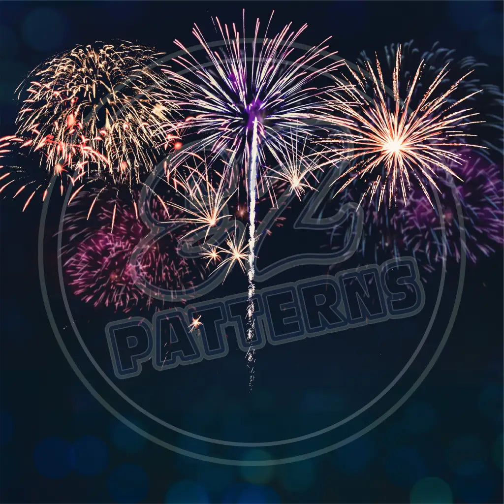 Real Fireworks 009 Printed Pattern Vinyl