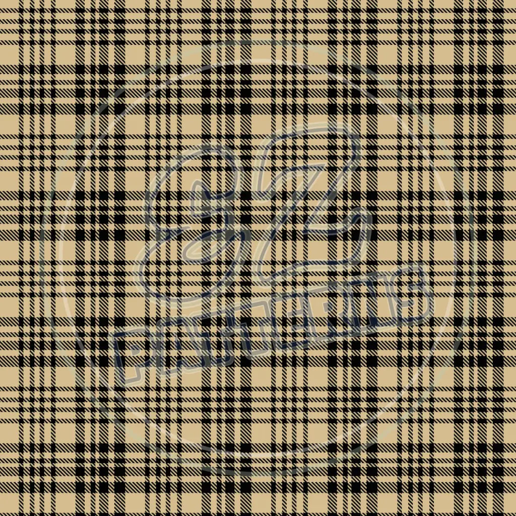 Red & Tan Plaid 003 Printed Pattern Vinyl