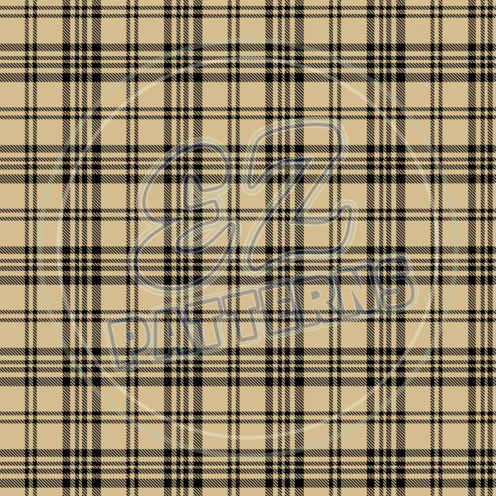 Red & Tan Plaid 011 Printed Pattern Vinyl