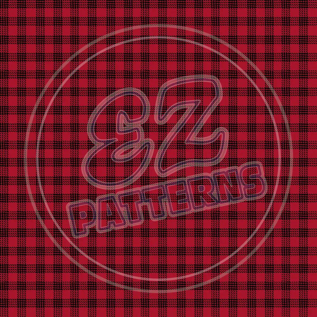 Red & Tan Plaid 014 Printed Pattern Vinyl