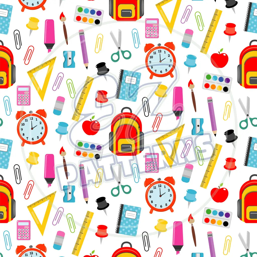 School Supplies 003 Printed Pattern Vinyl