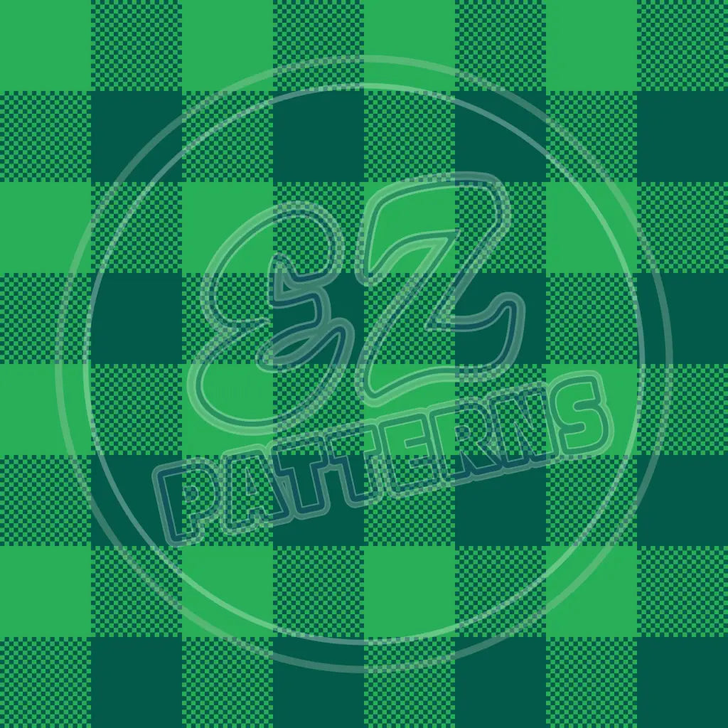 St. Pattys Plaid 002 Printed Pattern Vinyl