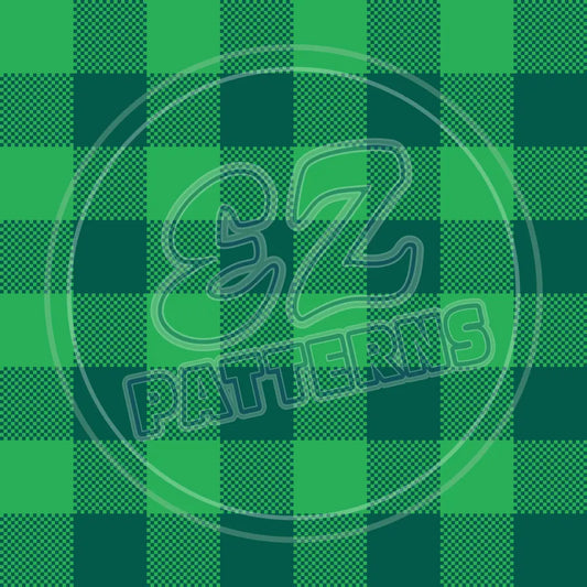 St. Pattys Plaid 002 Printed Pattern Vinyl