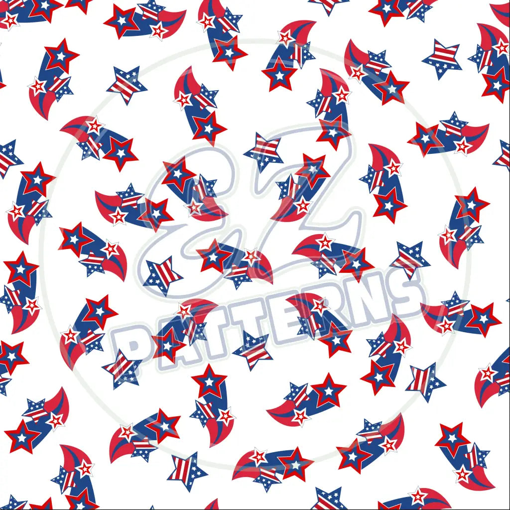 Stars & Stripes 007 Printed Pattern Vinyl