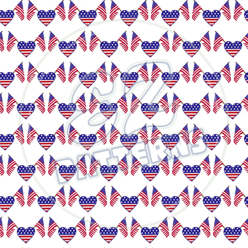 Stars & Stripes 009 Printed Pattern Vinyl