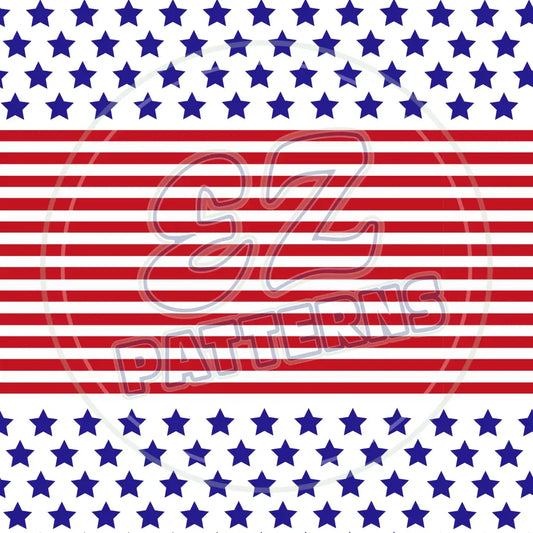 Stars & Stripes 015 Printed Pattern Vinyl