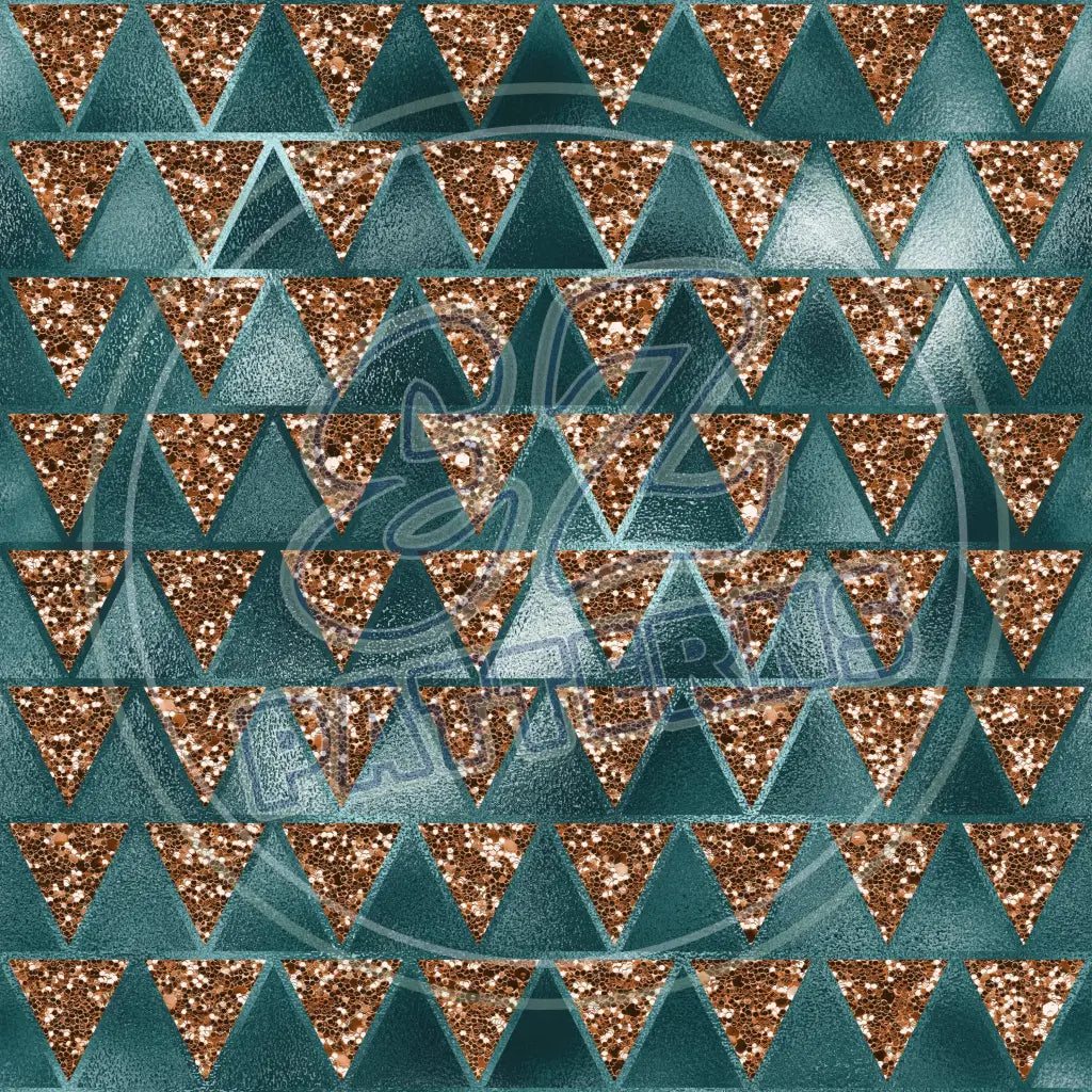 Teal Copper 006 Printed Pattern Vinyl