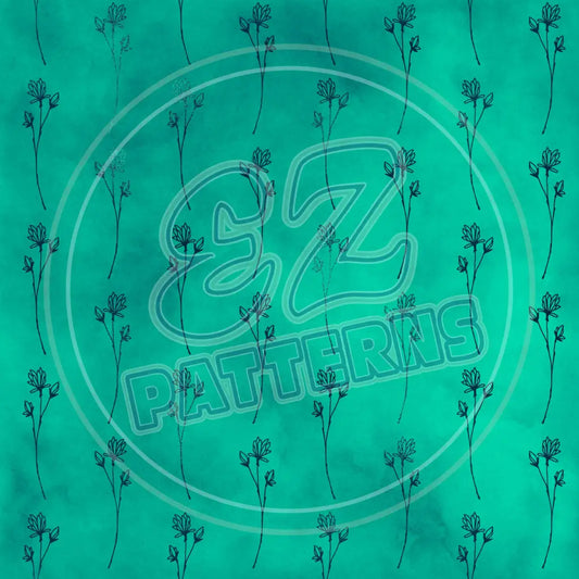 Teal Gold 003 Printed Pattern Vinyl