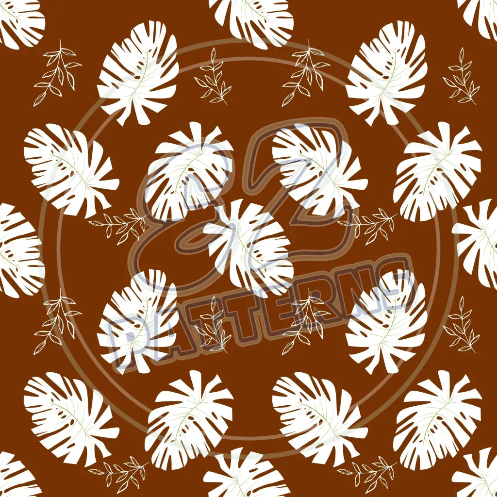 Terra Cotta Leaves 006 Printed Pattern Vinyl