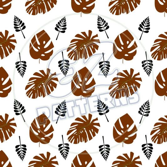 Terra Cotta Leaves 013 Printed Pattern Vinyl