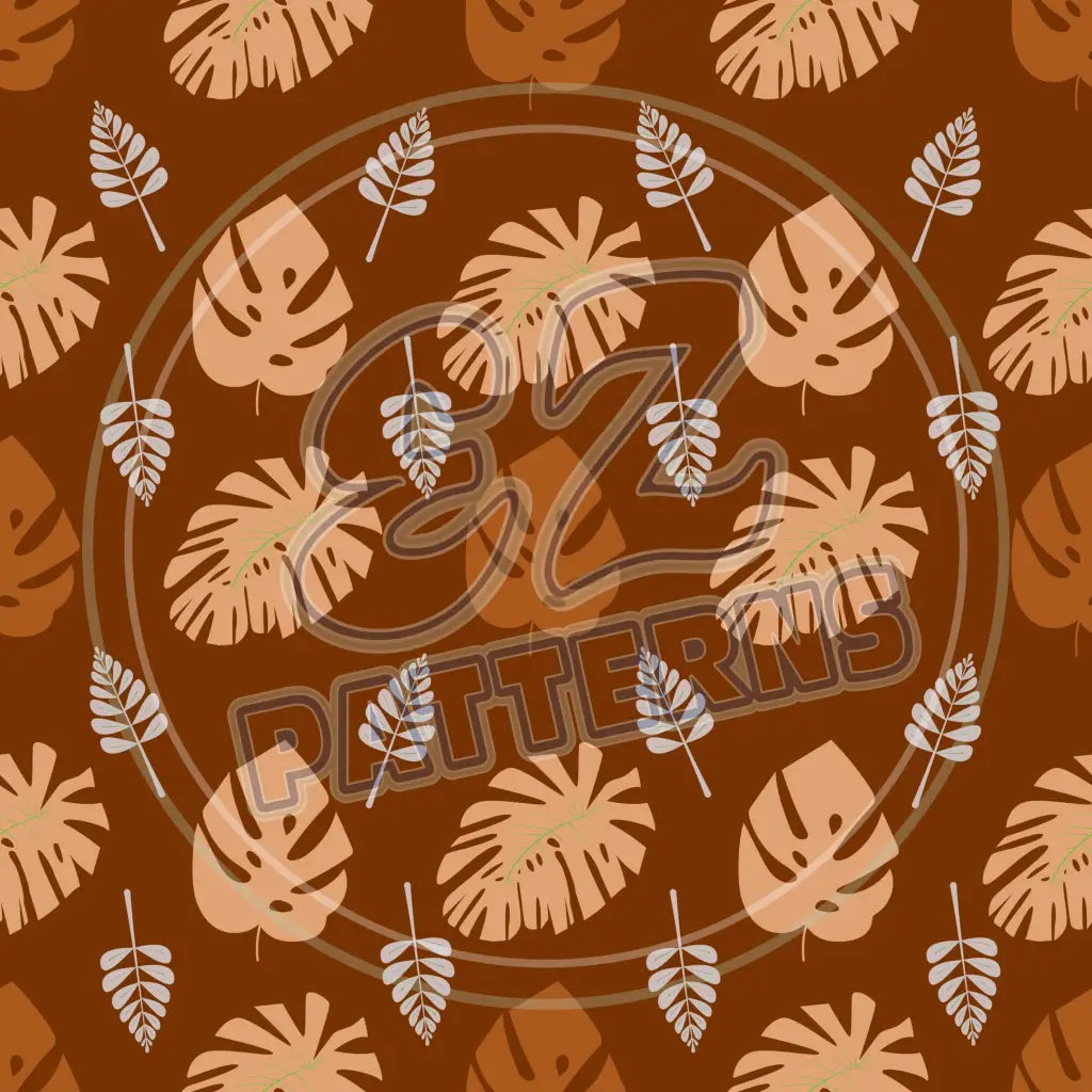 Terra Cotta Leaves 014 Printed Pattern Vinyl