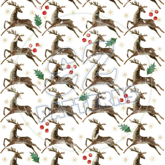 Traditional Christmas 001 Printed Pattern Vinyl