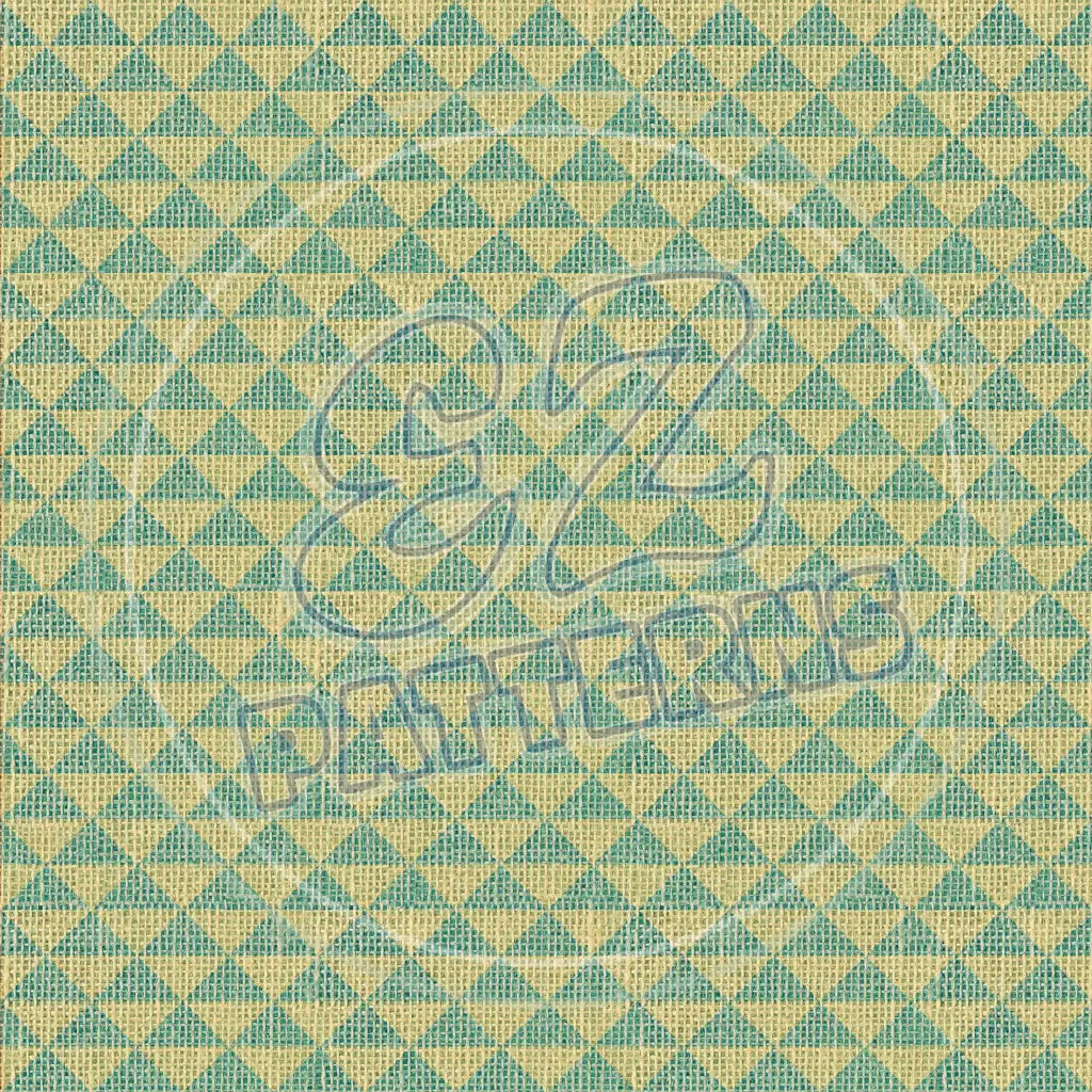 Turquoise Burlap 005 Printed Pattern Vinyl