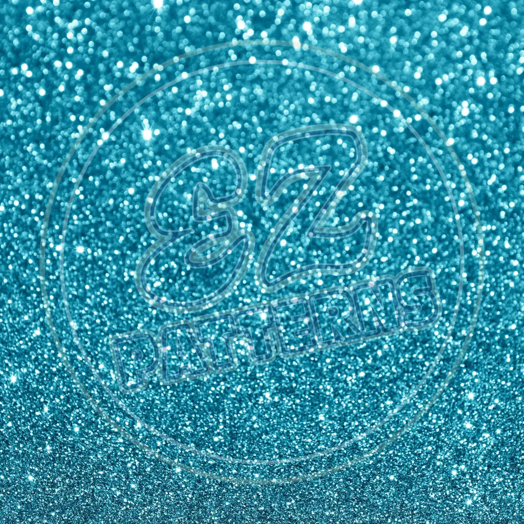 Turquoise Foil 001 Printed Pattern Vinyl