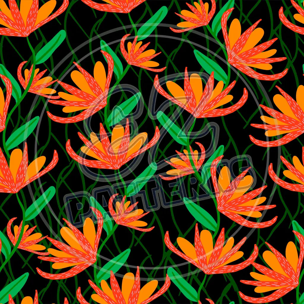 Vibrant Floral 008 Printed Pattern Vinyl