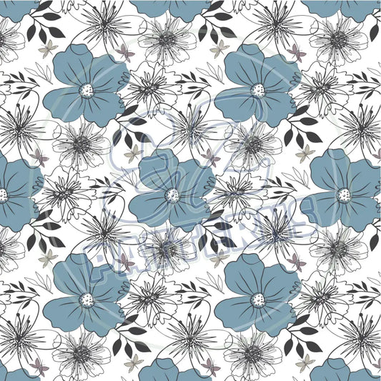 Vintage Bloom 003 Printed Pattern Vinyl