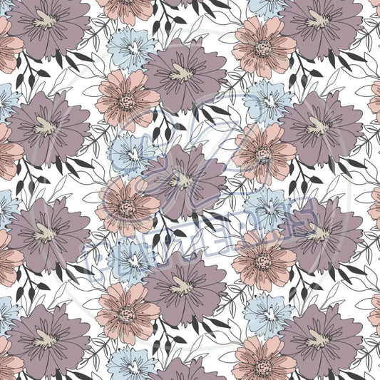 Vintage Bloom 007 Printed Pattern Vinyl