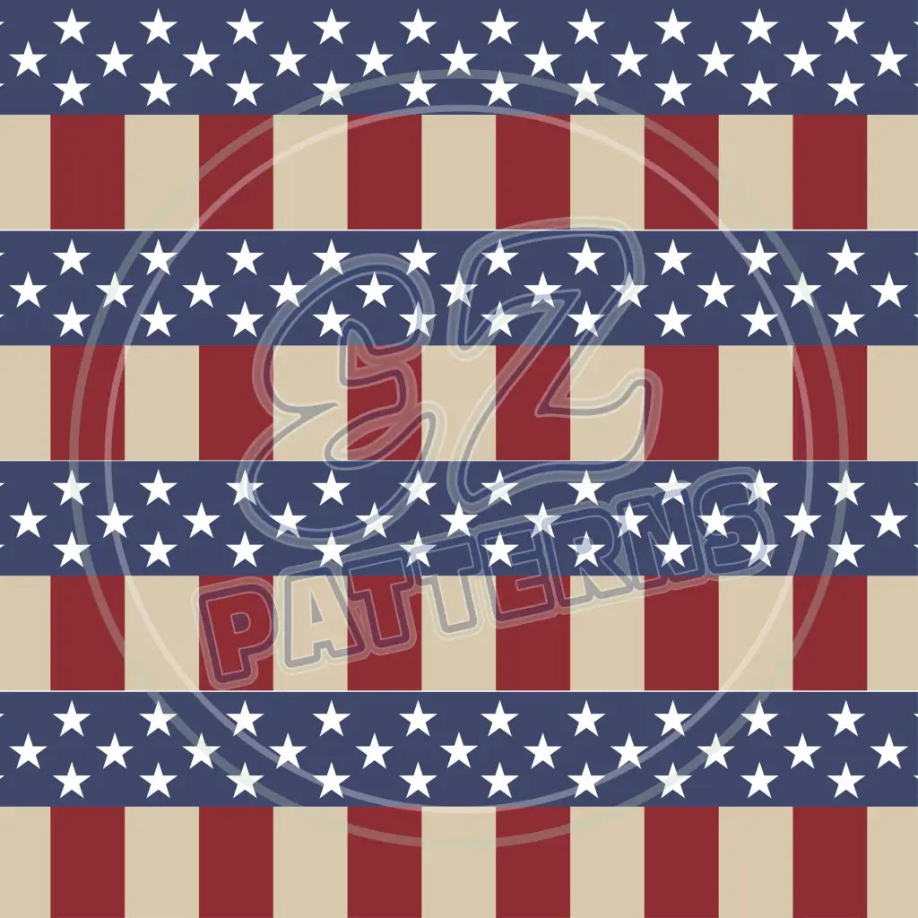 Vintage Usa 002 Printed Pattern Vinyl