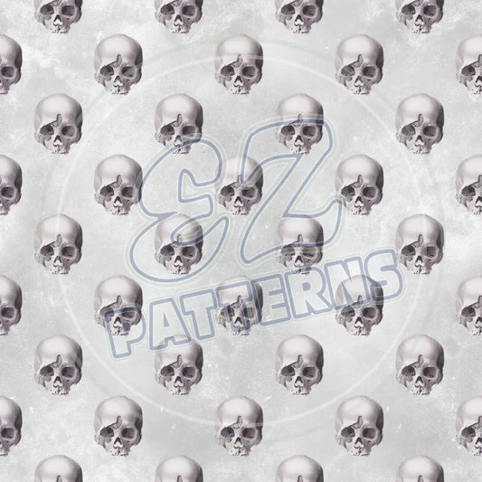 Violet Skulls 005 Printed Pattern Vinyl