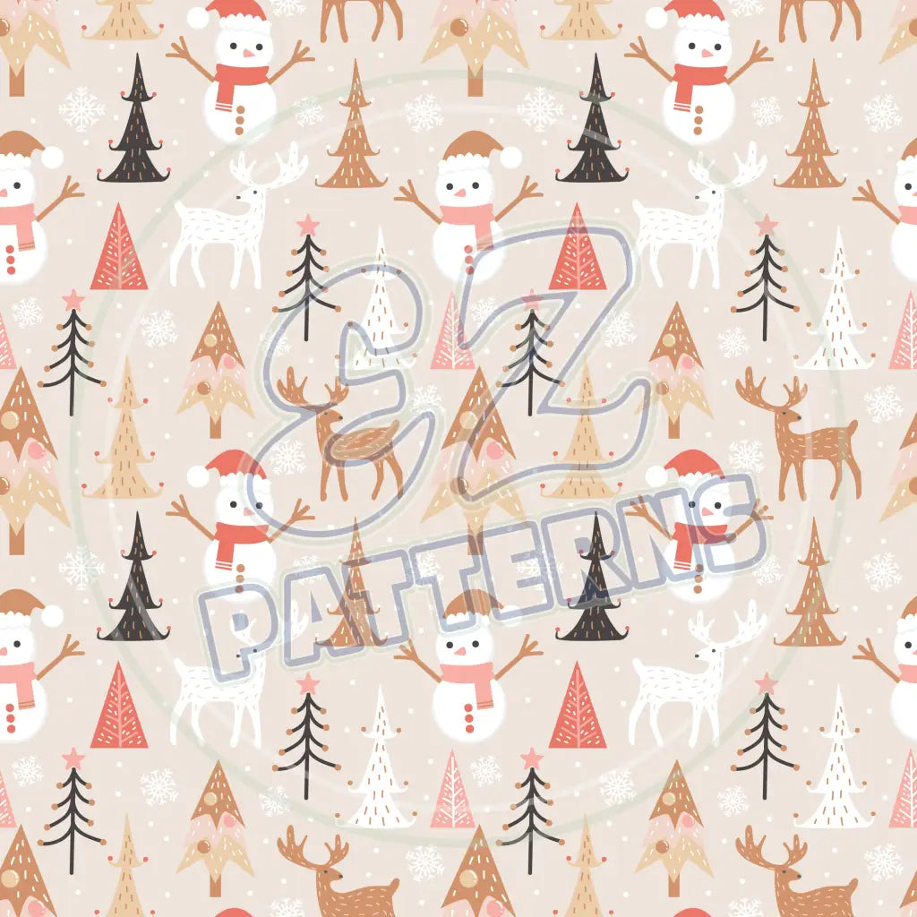 Winter Friends 001 Printed Pattern Vinyl