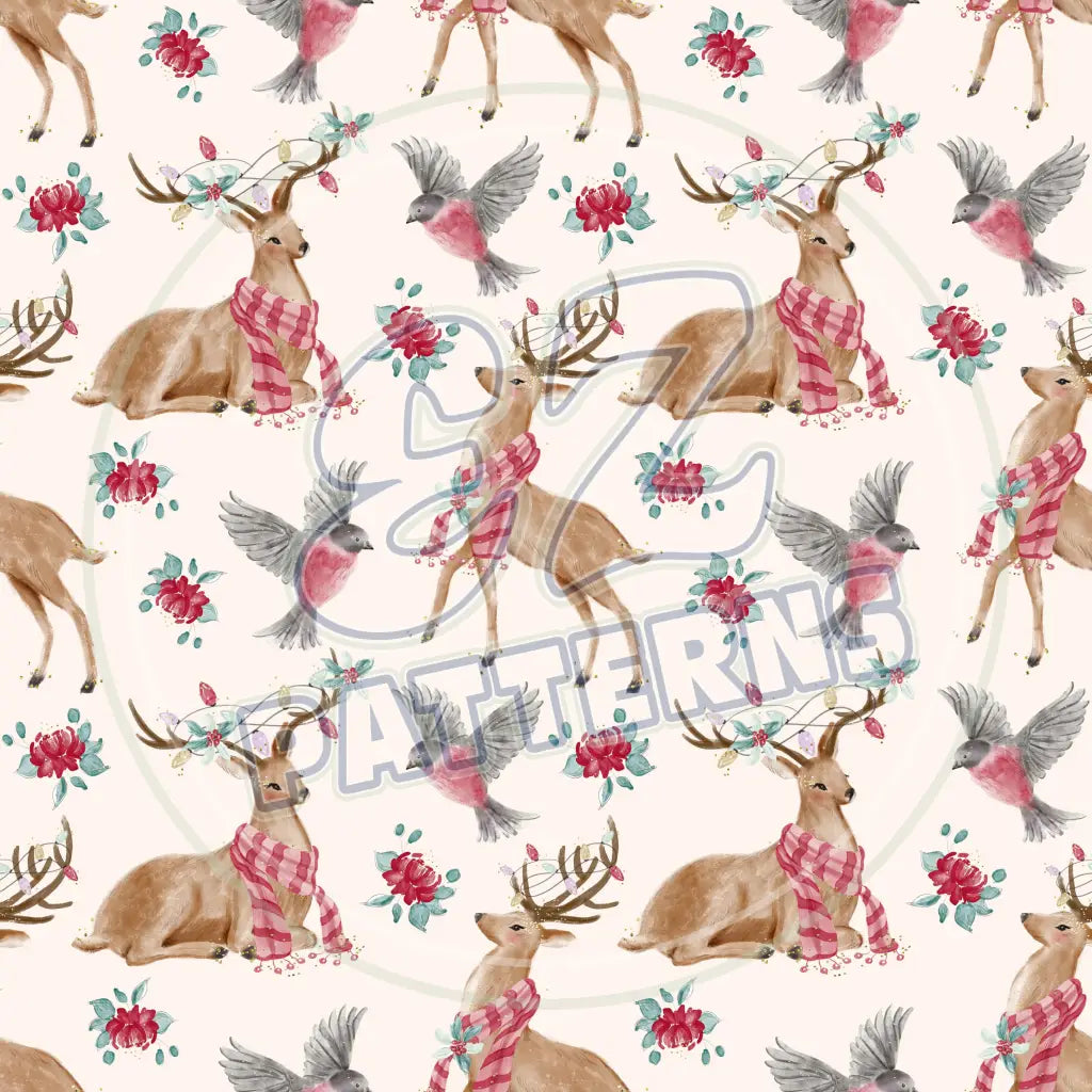 Woodland Christmas 003 Printed Pattern Vinyl