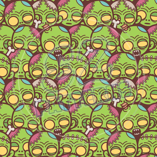 Zombie World 002 Printed Pattern Vinyl